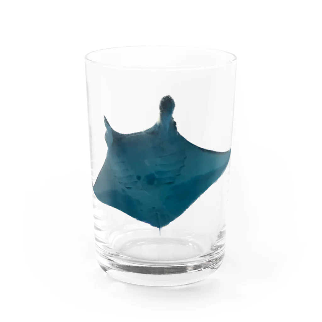 なこちゆるキャラショップのマンタくん Water Glass :front