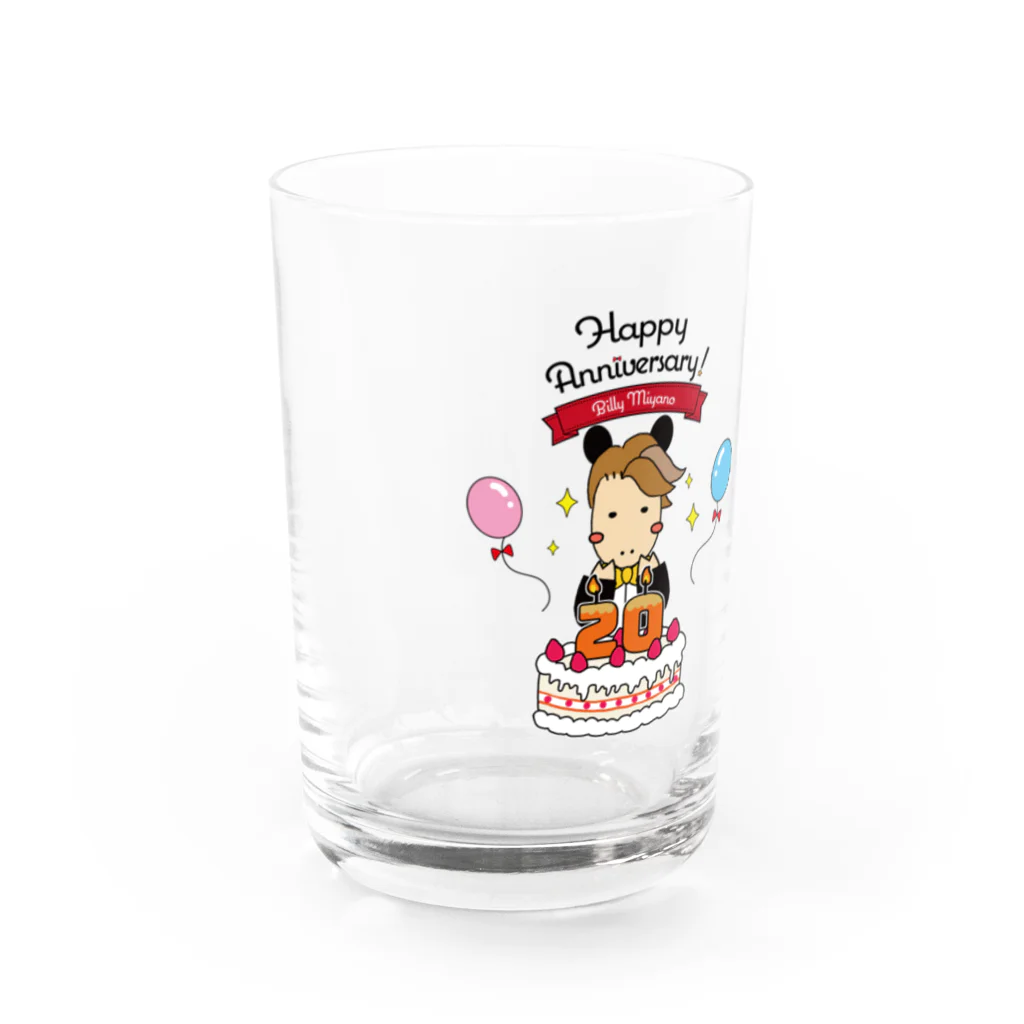 ビリー宮野のビリー宮野　デビュー20周年記念グラス Water Glass :front