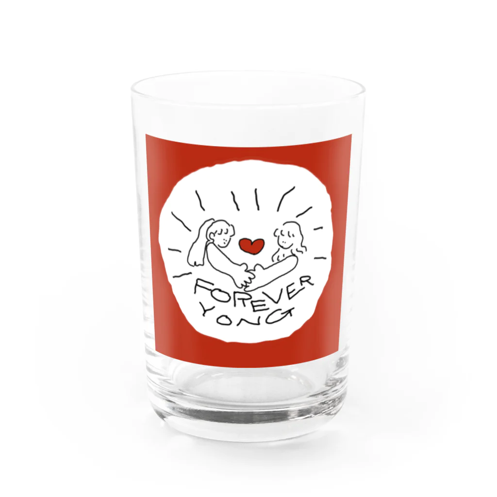 yakkaaa2000のForever young  Water Glass :front