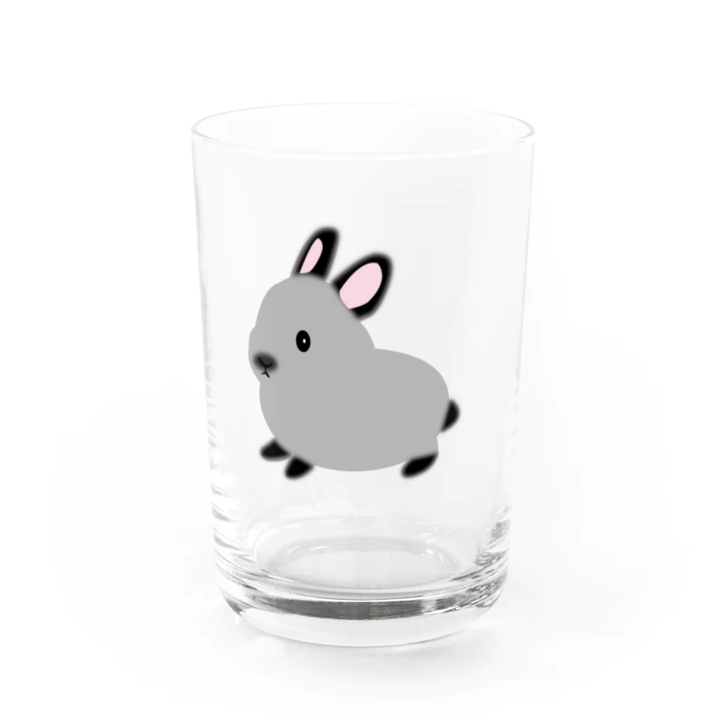 whiterabbit2010のうさぎ　サイアミーズスモークパール Water Glass :front