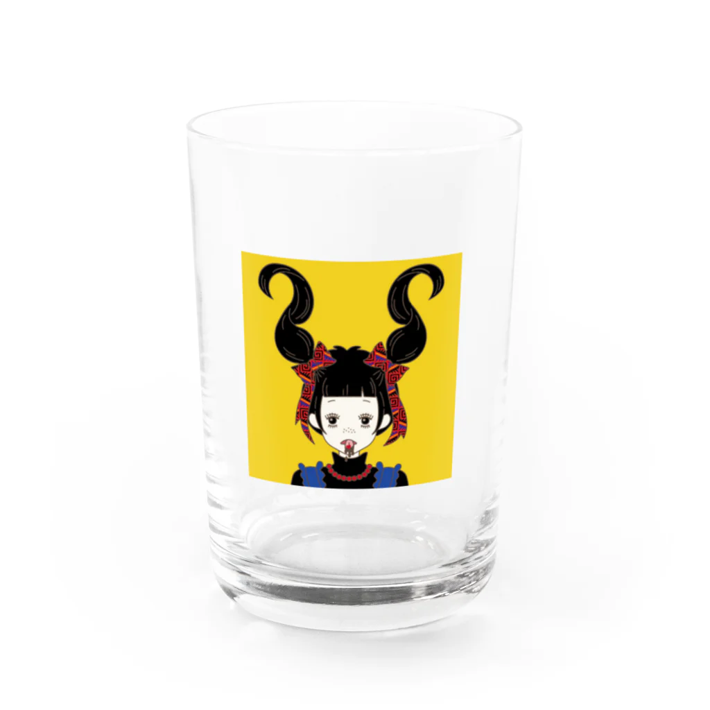 ハナイロの愛溶甘味配布日乙女　黒髪 Water Glass :front