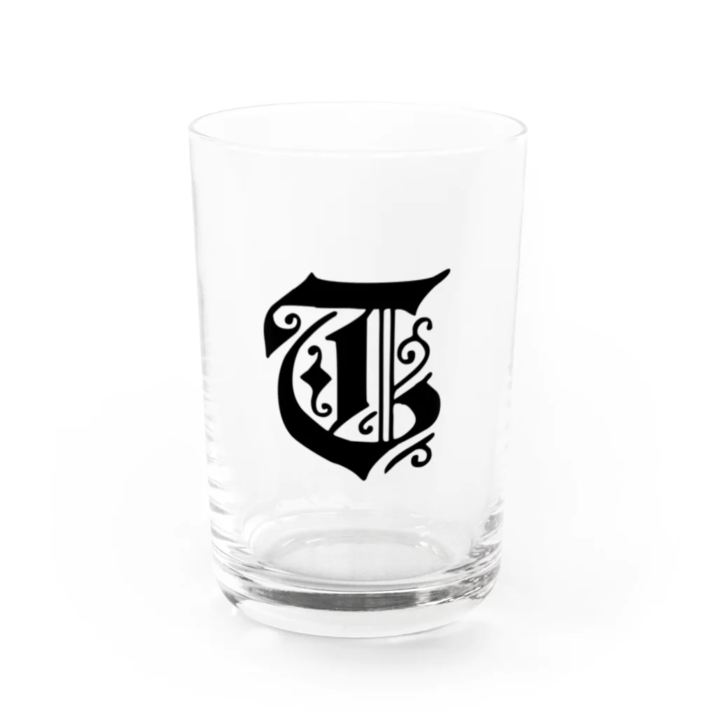 ♛ Tokikaze ♛のTのシンボルマーク Water Glass :front