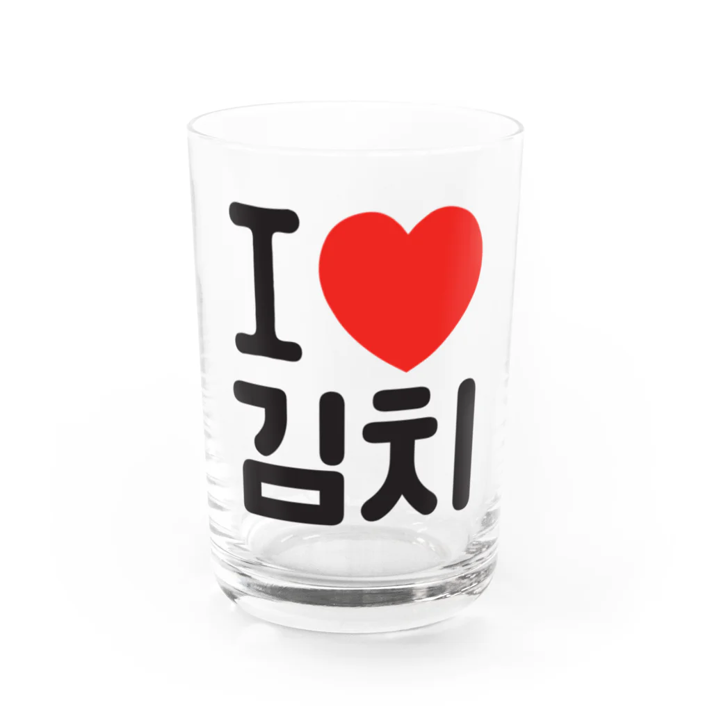 한글팝-ハングルポップ-HANGEUL POP-の김치-キムチ- Water Glass :front