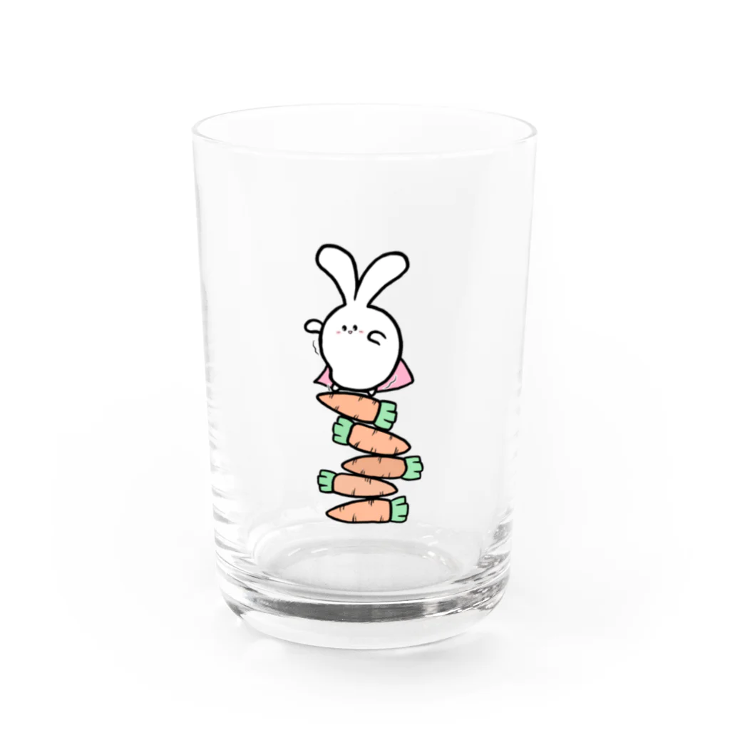 ウサギ幕府の卯年マン【ウサギ幕府】 Water Glass :front