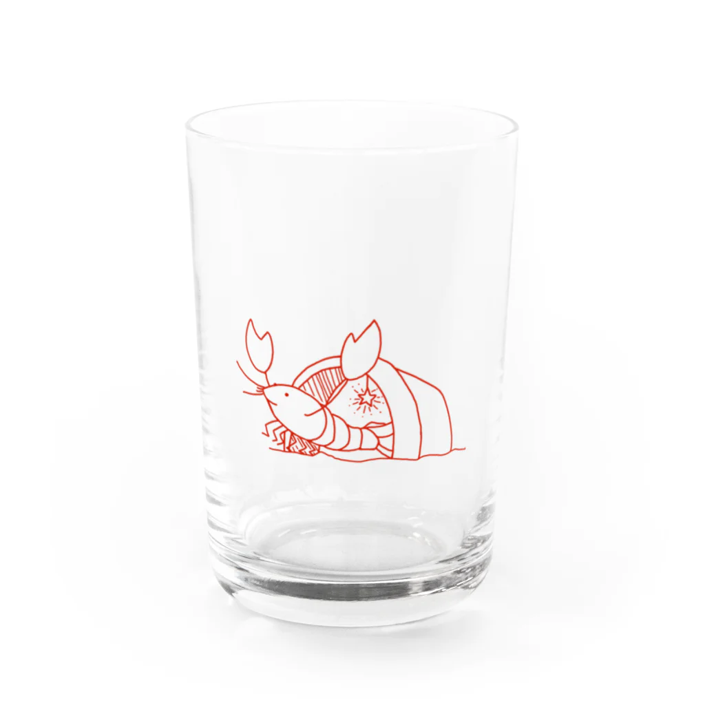 北ﾏｸﾗの国からのザリガニのおうち Water Glass :front