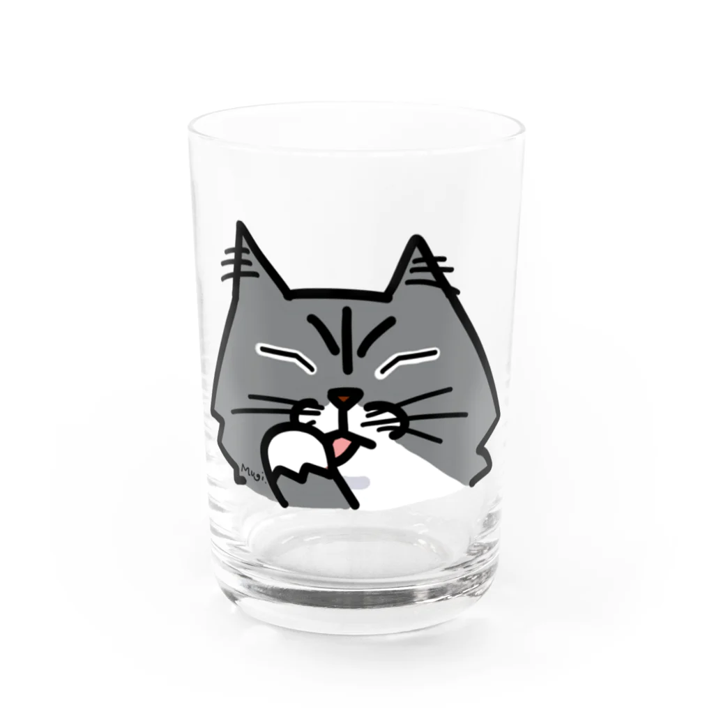 Ku’s family catのMUGI 猫 x YUMMY Water Glass :front
