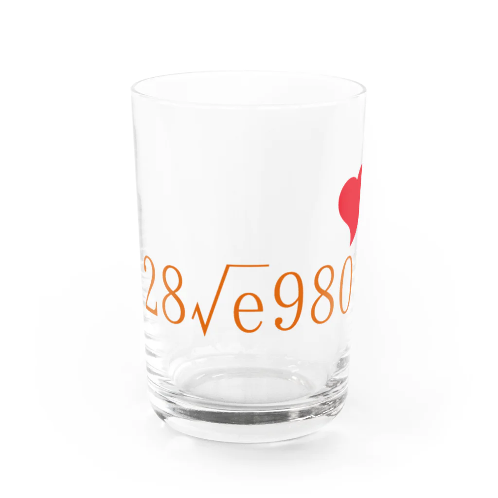 スタジオMの恋の数式（オレンジ） グラス前面