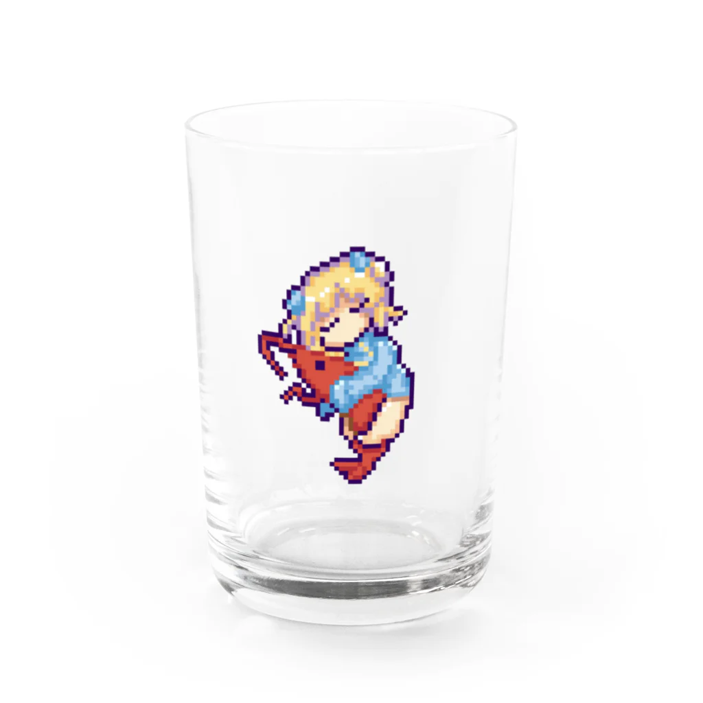 ｷｬ~のどっとぼたんえび Water Glass :front