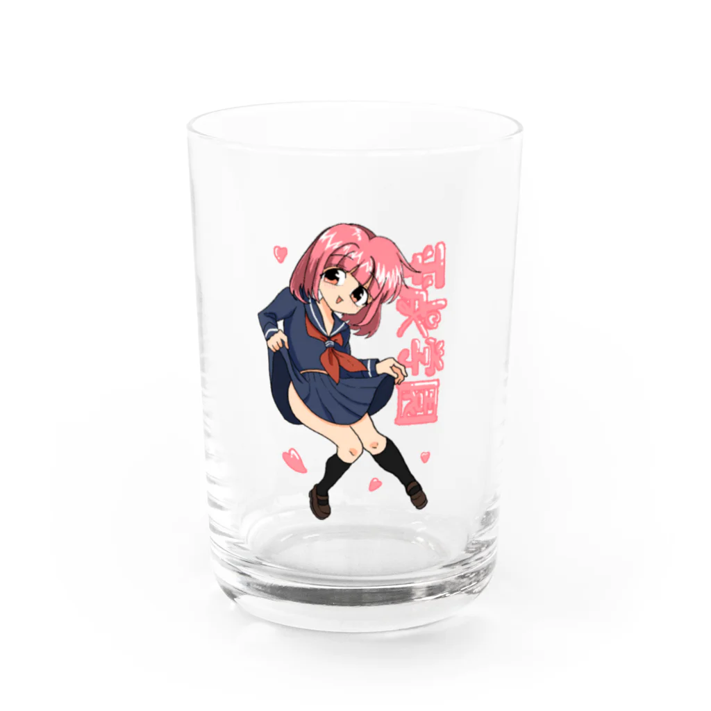 あめまふ　SHOPの平成学園 Water Glass :front