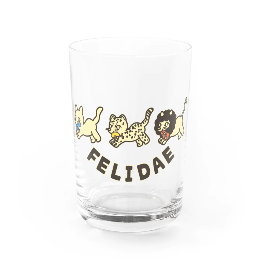 ari designのfelidae!（ネコ科！） Water Glass :front