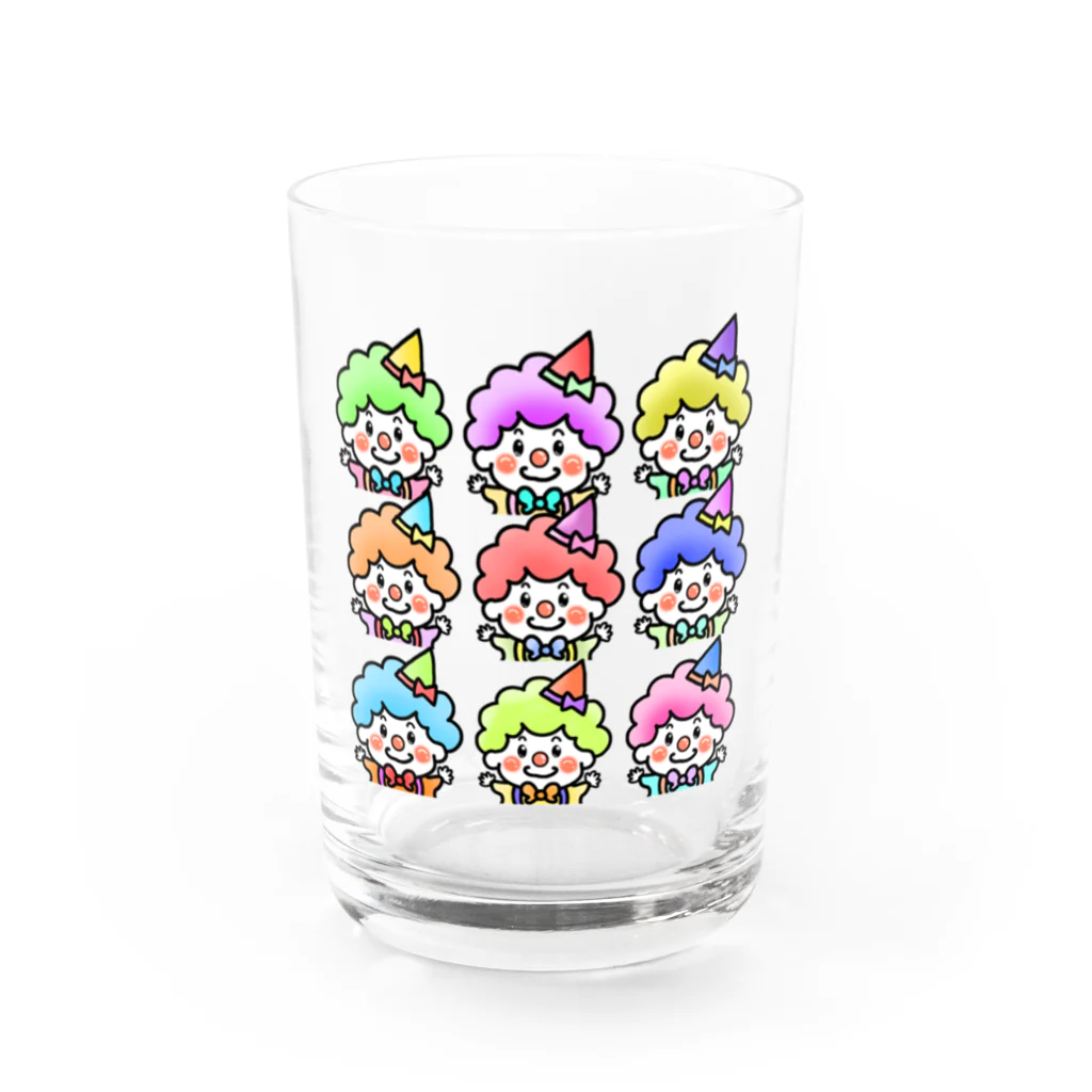 でんちゃんショップのピエトロピエロ Water Glass :front