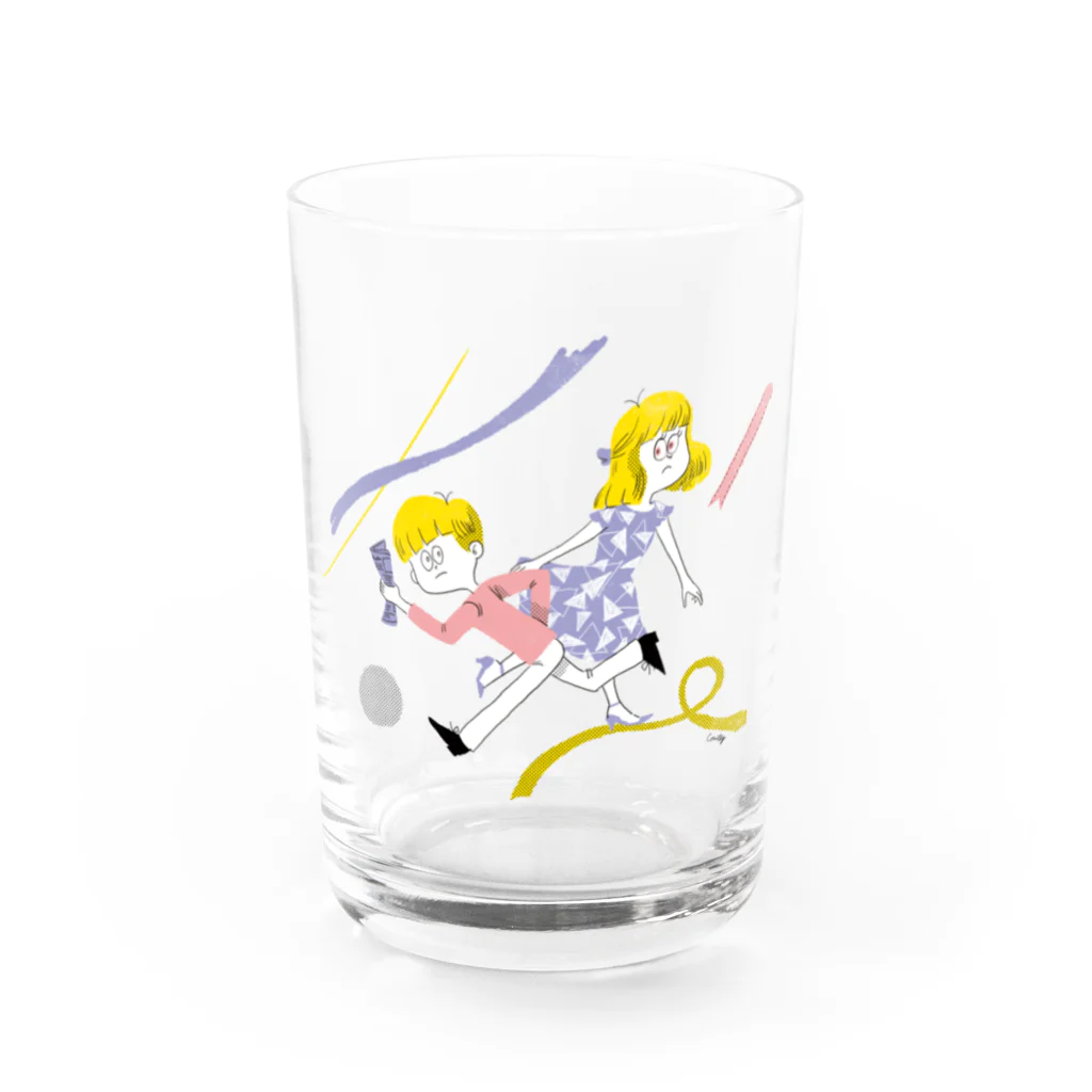 Comillyのリンロンラン Water Glass :front