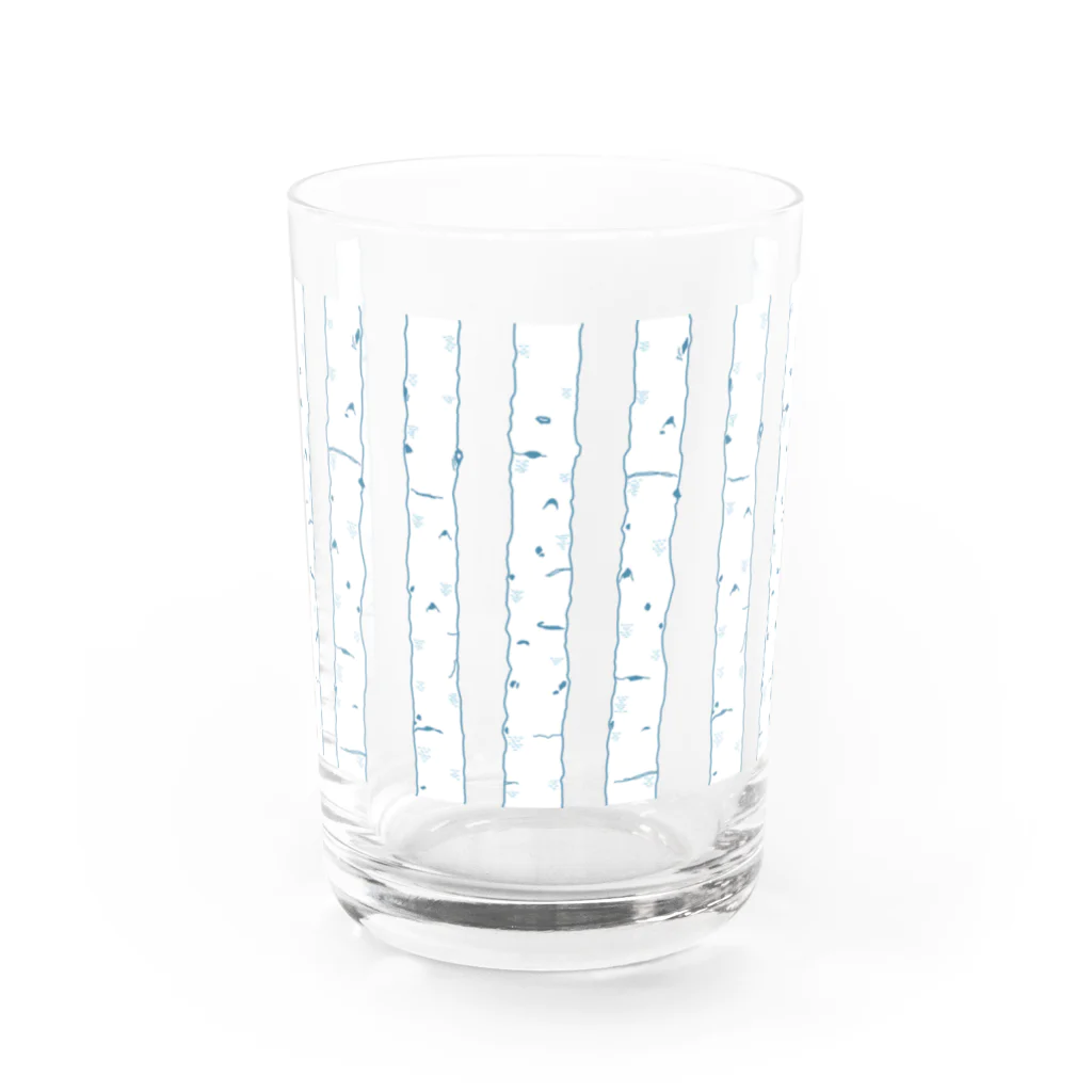 white white whiteの白樺 Water Glass :front