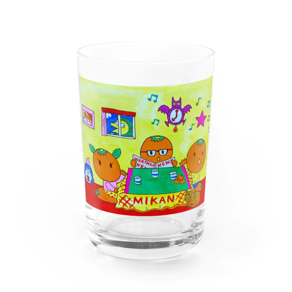 YOJIのこたつみかんくん Water Glass :front