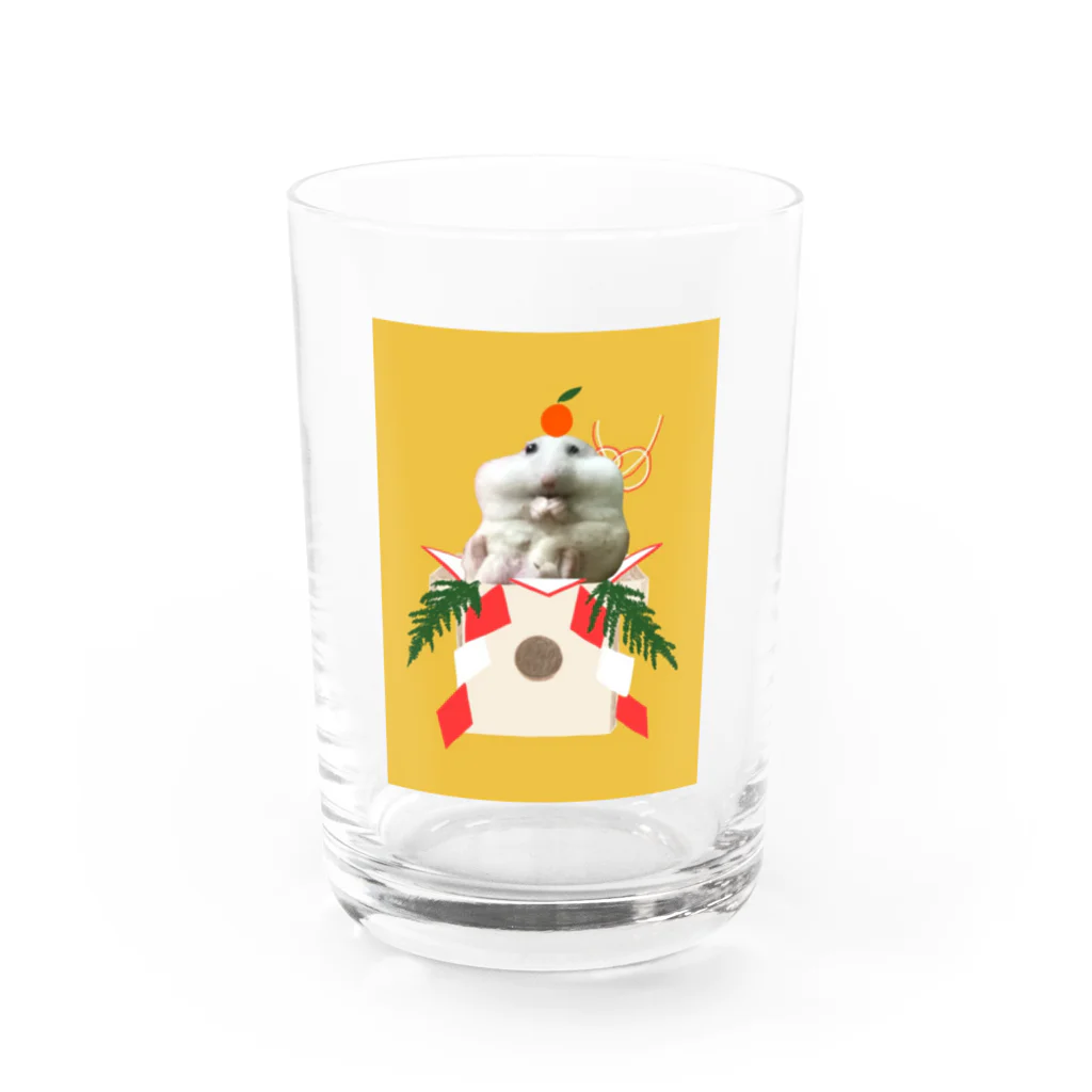 ポレポレ草の白ハムのどんちゃん（お正月） グラス前面