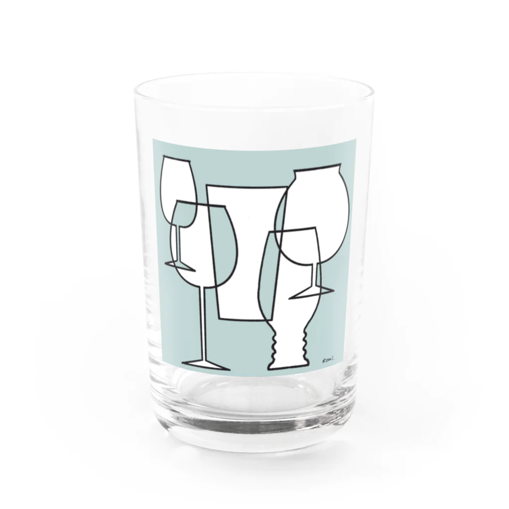 konitanasa_drawのいろんなグラス Water Glass :front