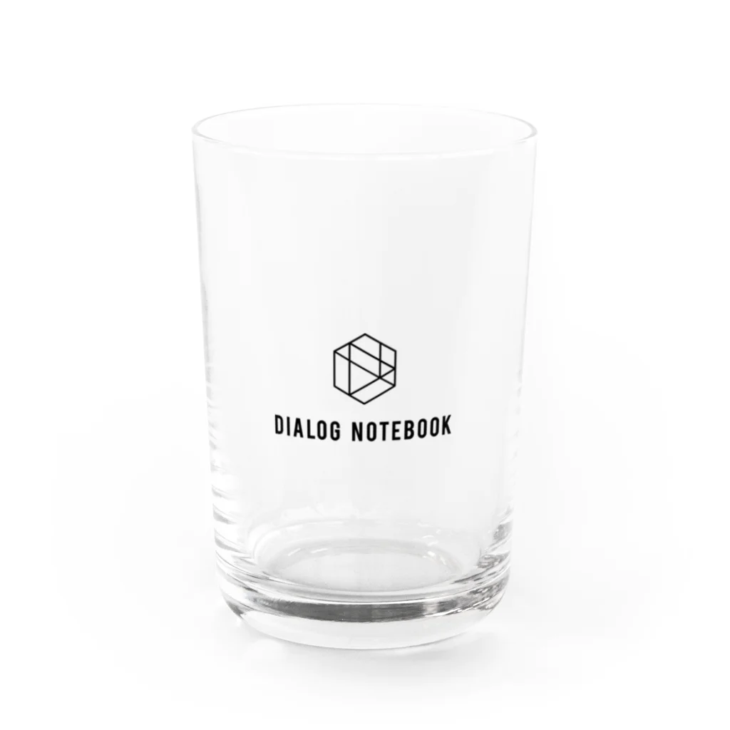 DIALOG NOTEBOOK FUN STOREのロゴ・タテ・黒 Water Glass :front