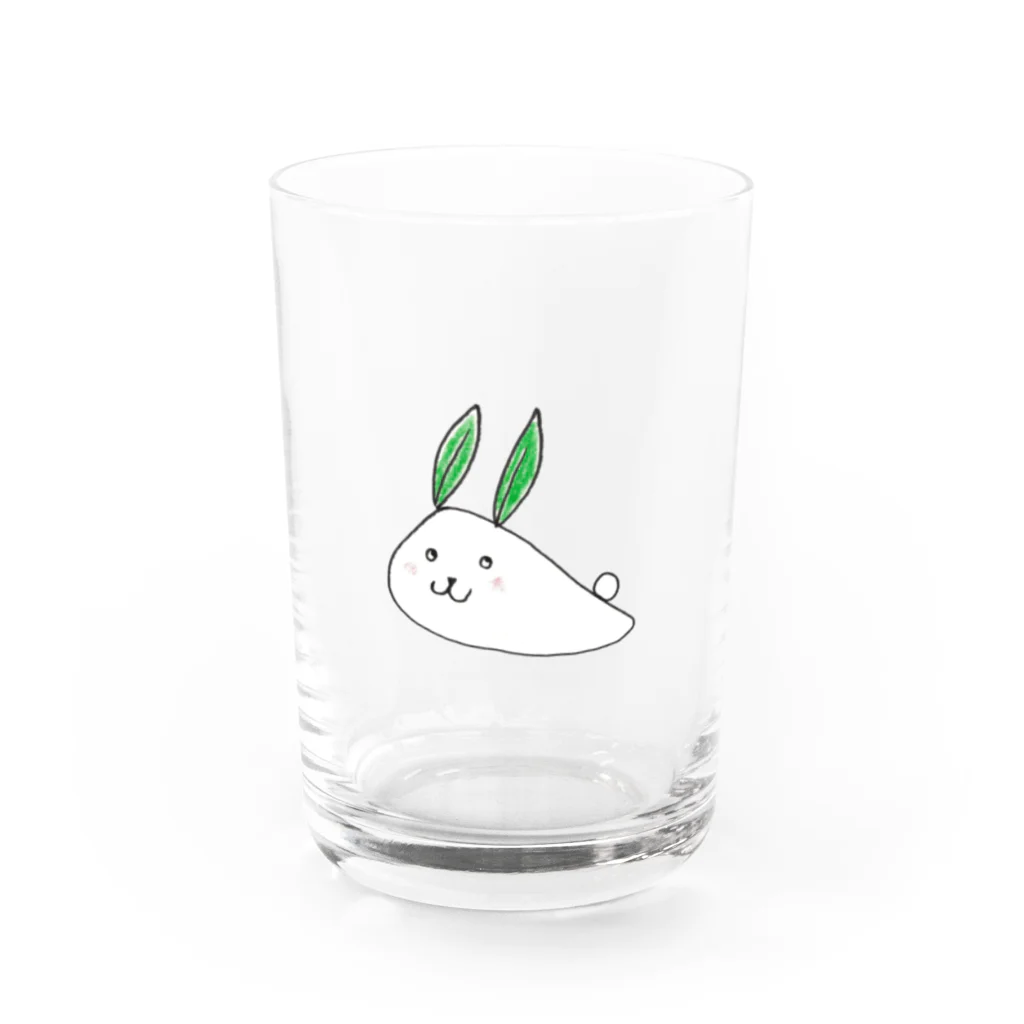 森図鑑の[森図鑑] 笹うさぎ Water Glass :front