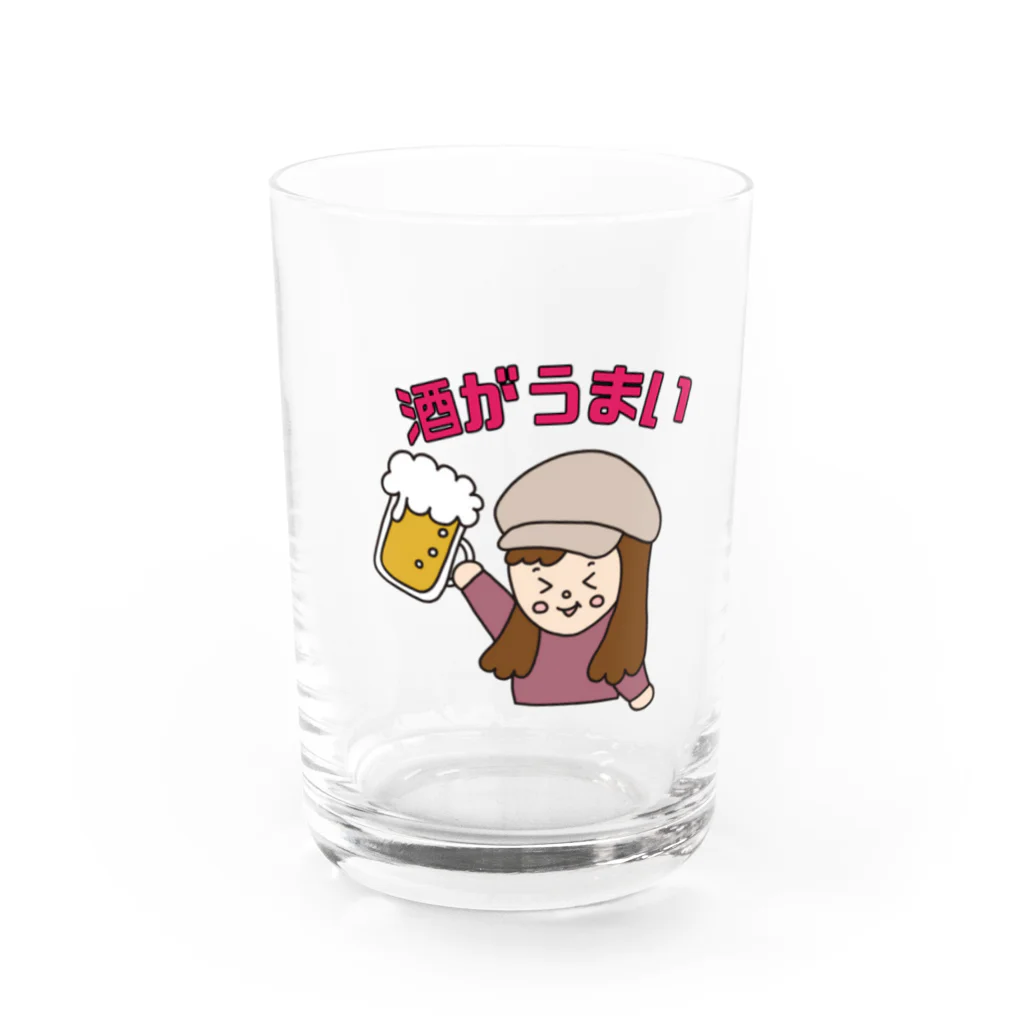 酒が好きな女子のビール女子グッズ Water Glass :front