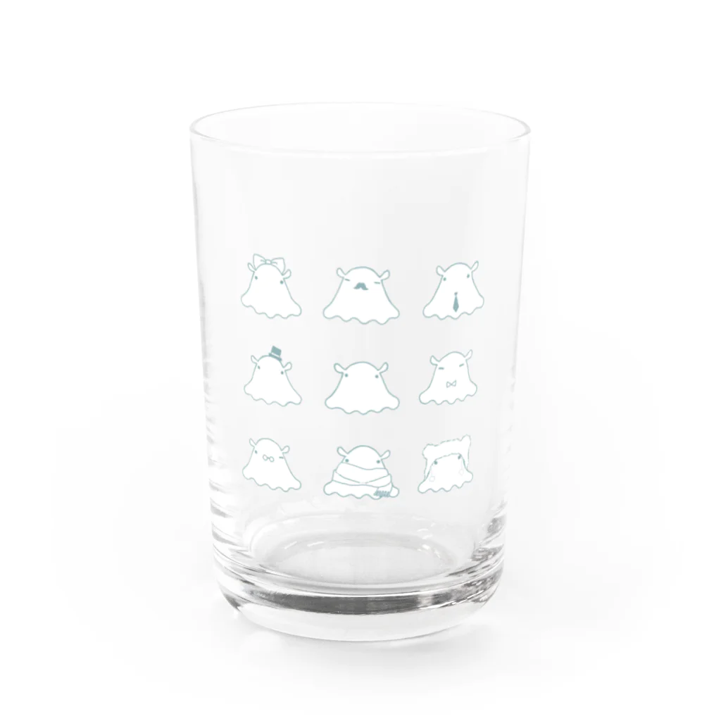 @メンダコ屋さんのメンダコ八変化(白) Water Glass :front