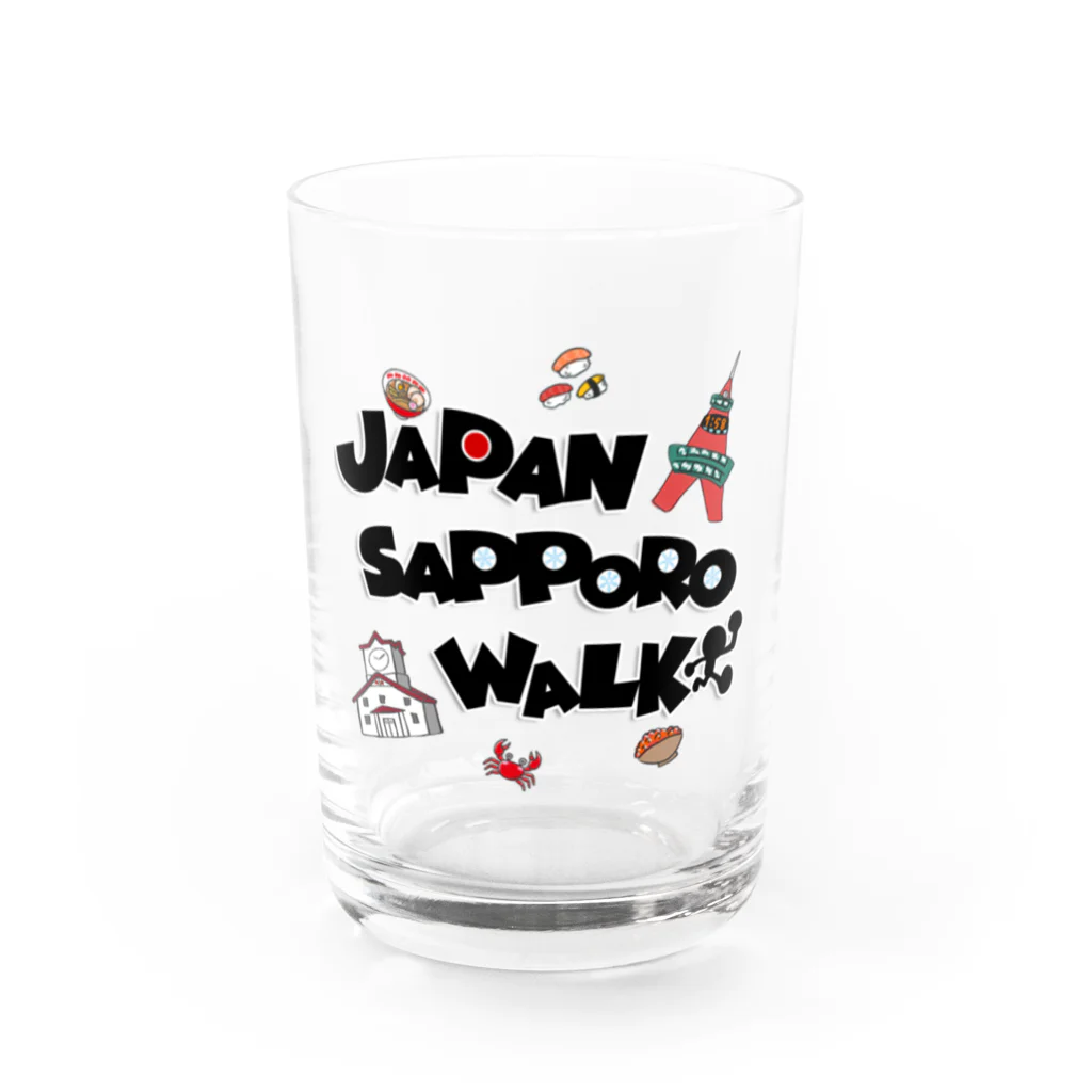 JAPAN SAPPORO WALKのJAPAN SAPPORO WALK ロゴ グッズ Water Glass :front