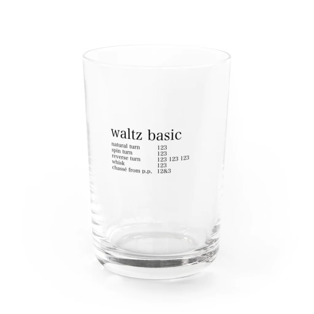 ボールルームで会いましょうのワルツ　ベーシックフィガー Water Glass :front