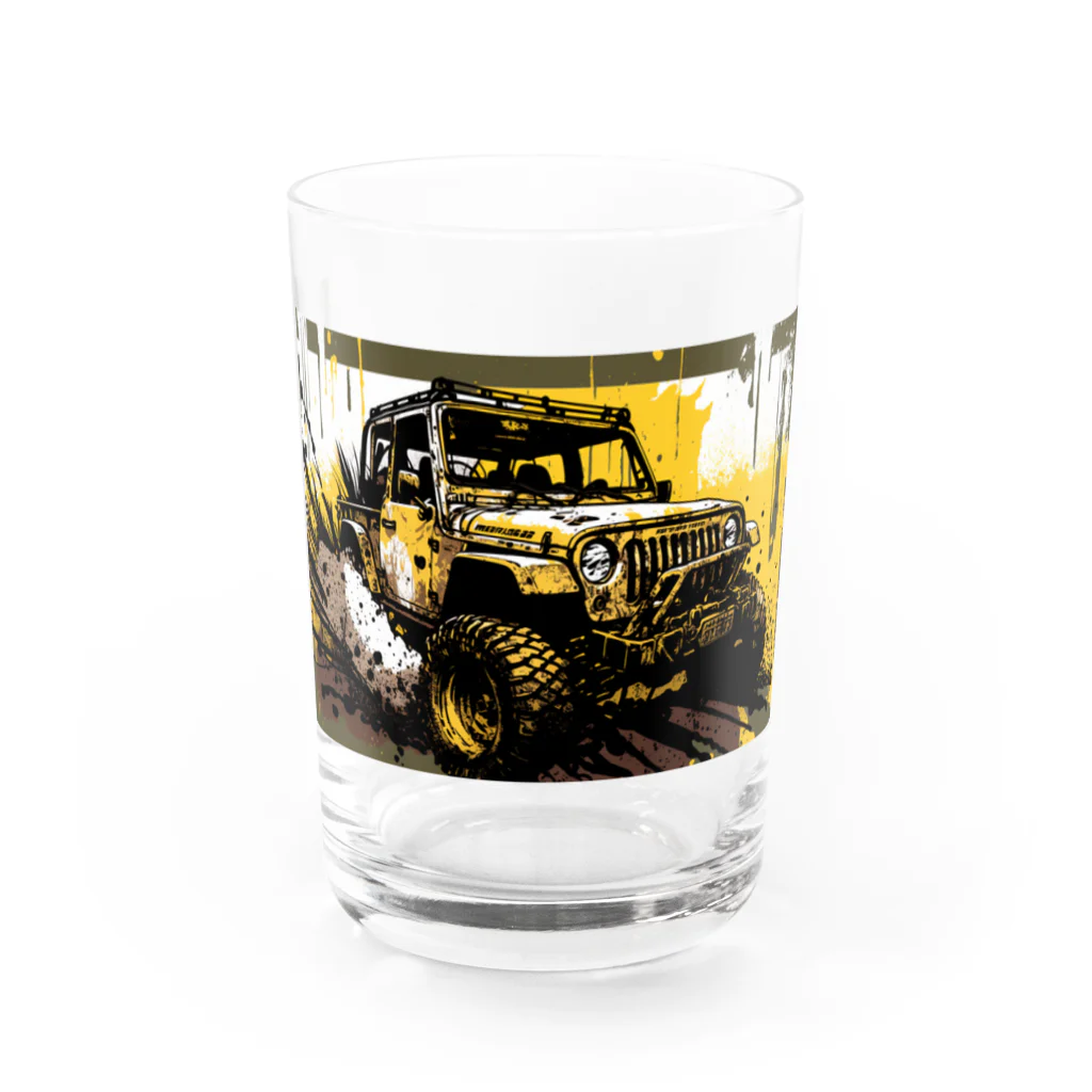 AI車屋のjeep lover #2 Water Glass :front