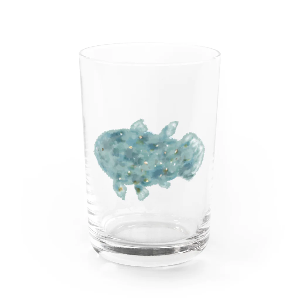 design_yanagiyaの水彩シーラカンス Water Glass :front