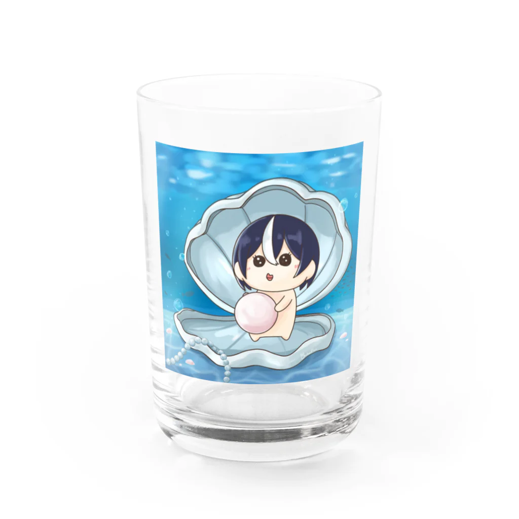 おるはぴしんかいぎょてんのおるはぴかいがら Water Glass :front