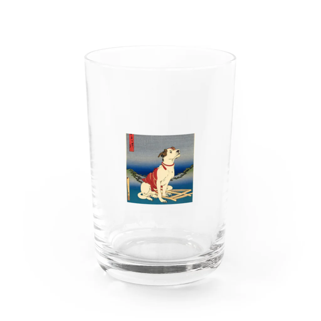 AIちゃんの浮世絵犬 Water Glass :front