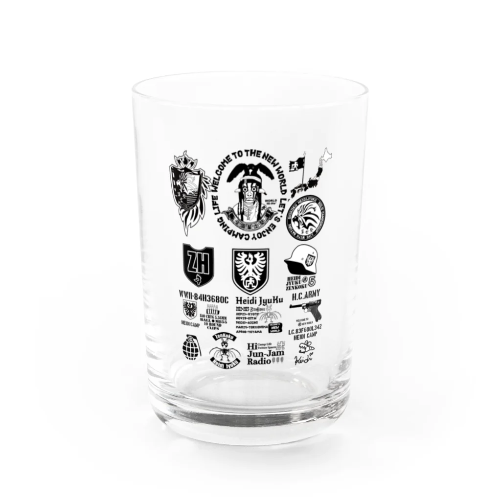 ハイジのキャンプのTATOO Water Glass :front