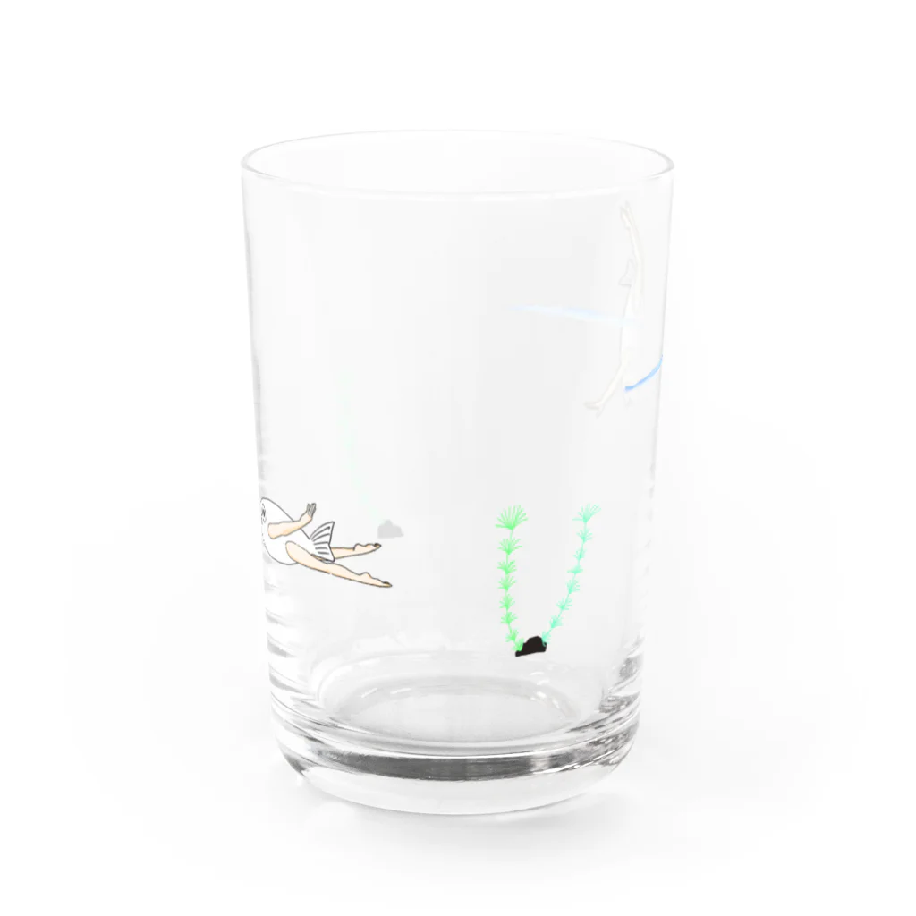 さくまの鮮度抜群！お人魚さん Water Glass :front