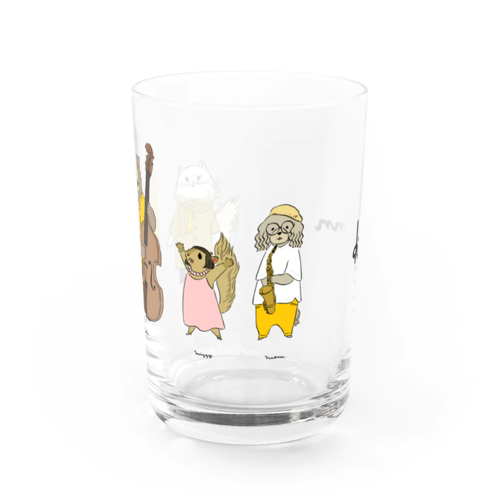 カイム【kymn】の裏庭のぱやぱやkymnカラー Water Glass :front