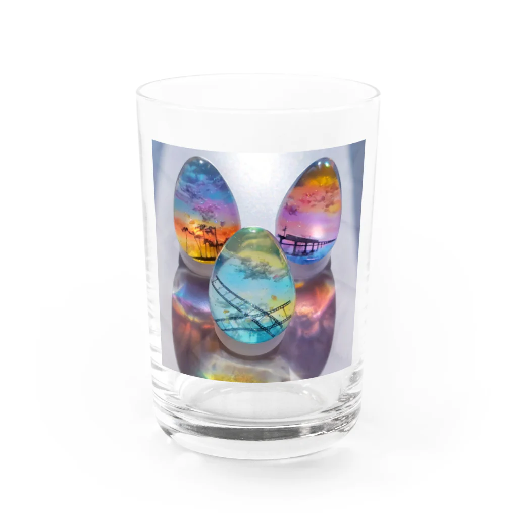 空と魔法のアトリエのあの空で待ってる。 Water Glass :front