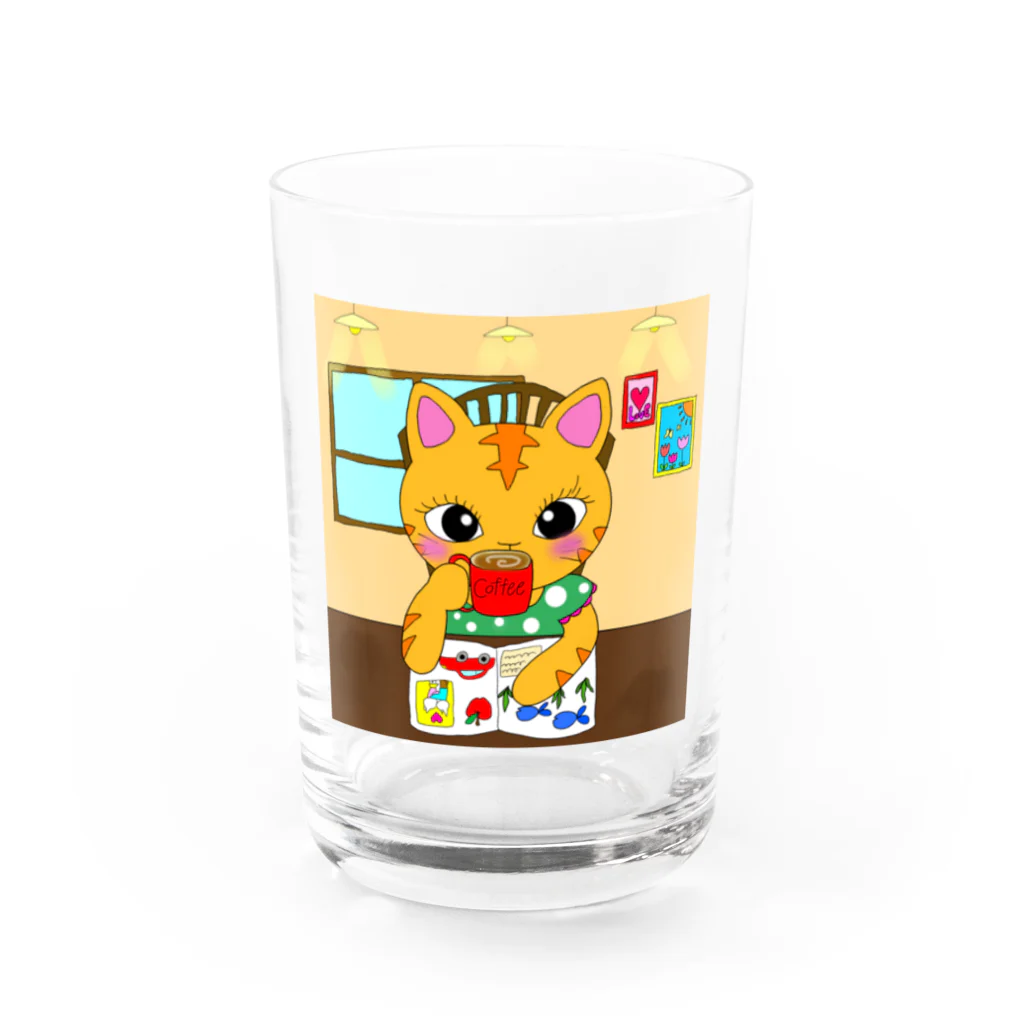 M Shihoのcoffeetime Water Glass :front