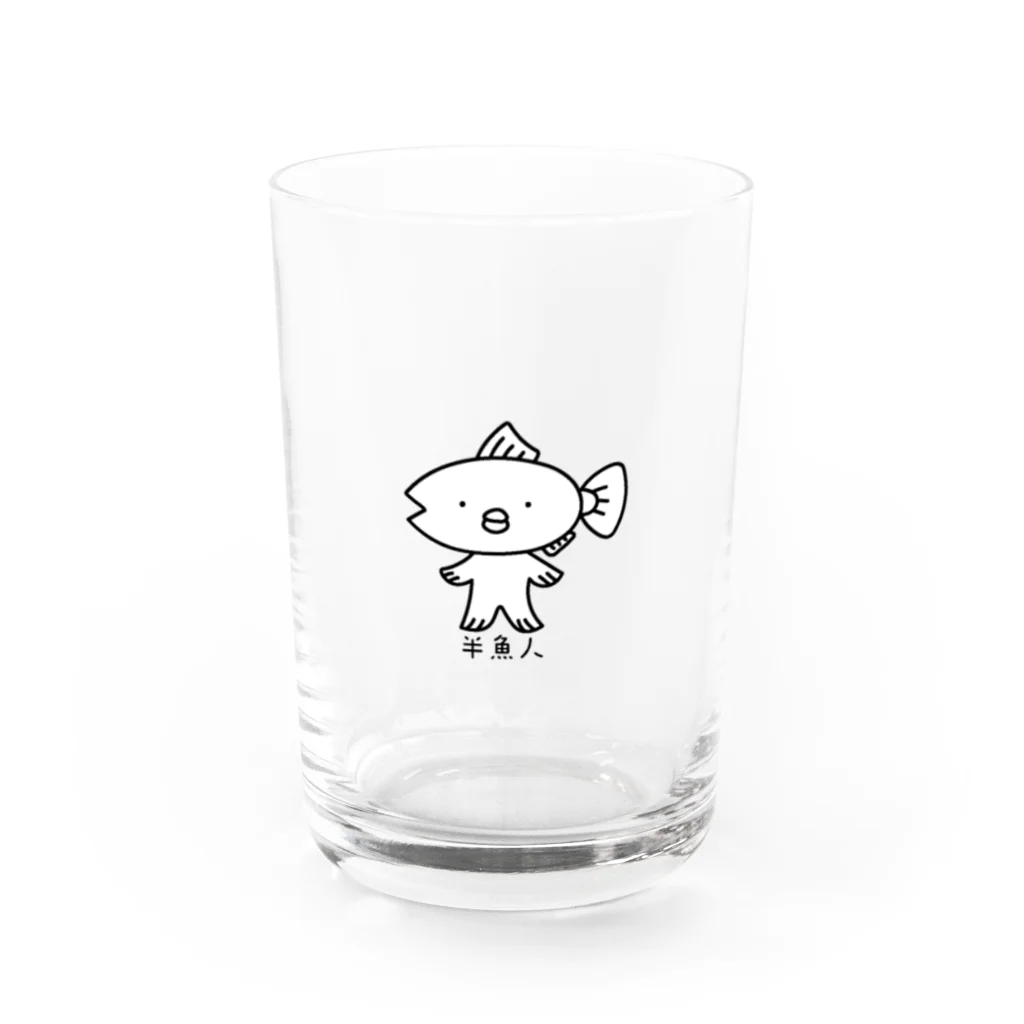 あずまぐろの半魚人 Water Glass :front