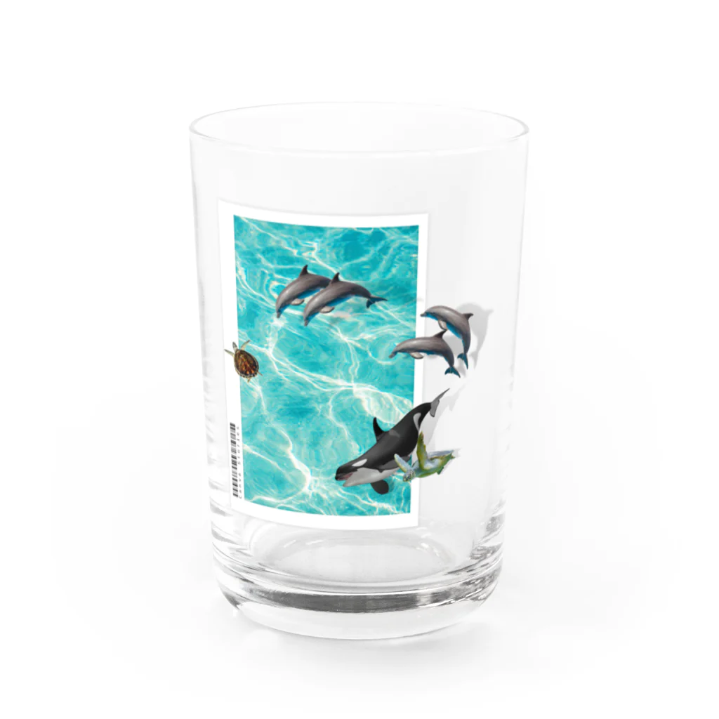 𝙈𝙊𝙈𝙊'𝙨 𝙎𝙝𝙤𝙥の海の仲間たち Water Glass :front