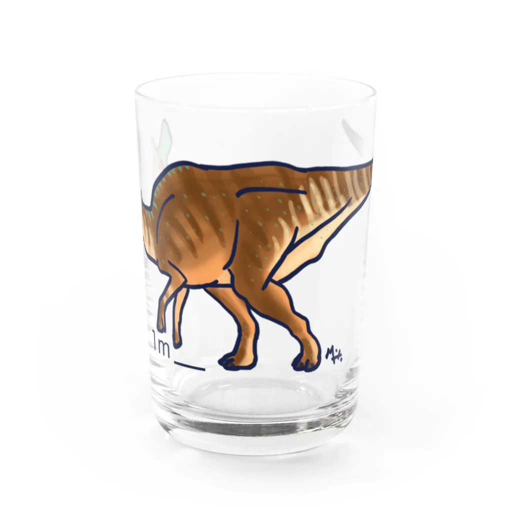 segasworksのランベオサウルス・ランベイ（白亜紀の牛たち より） Water Glass :front