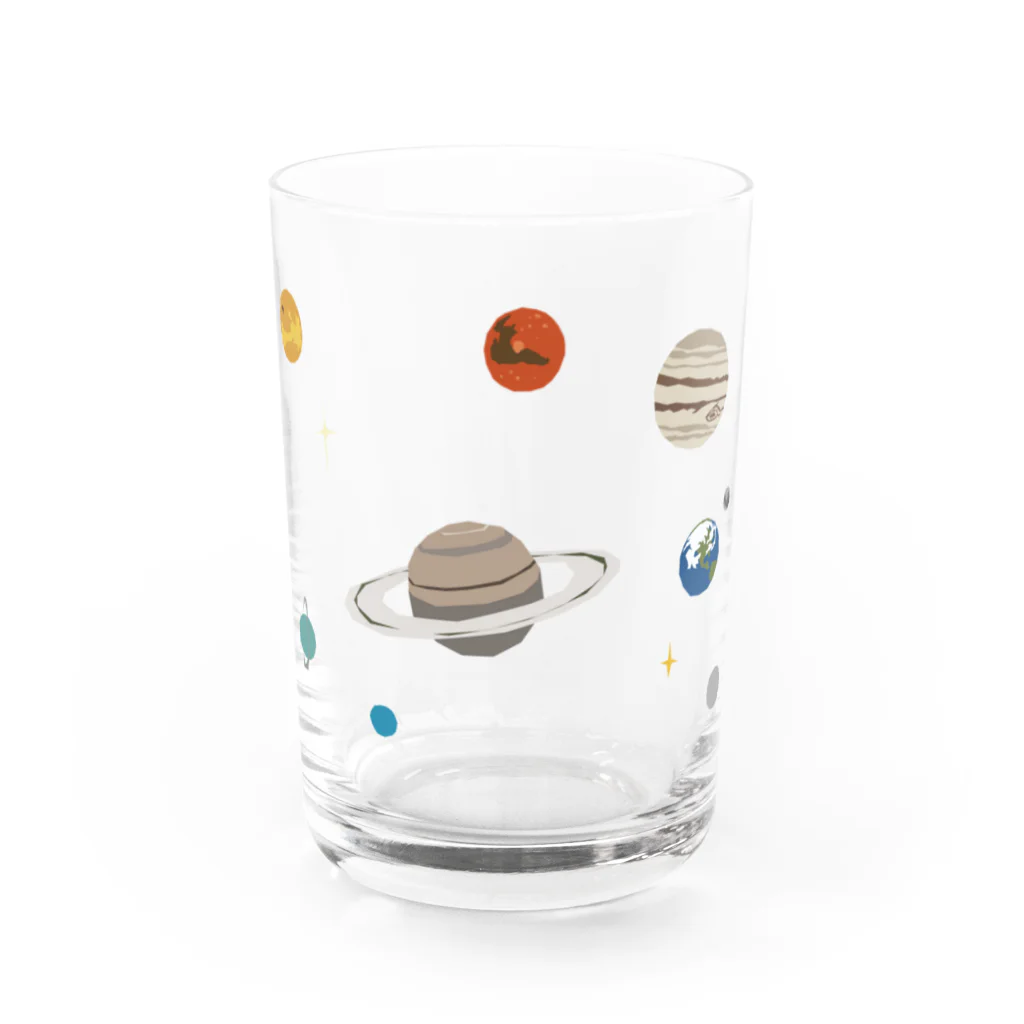 momsdsnマムスデザインの太陽系 Water Glass :front