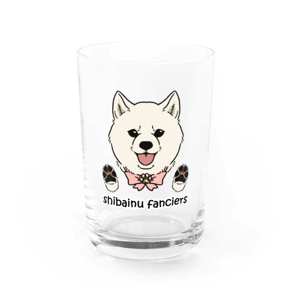 豆つぶのshiba-inu fanciers(白柴) Water Glass :front