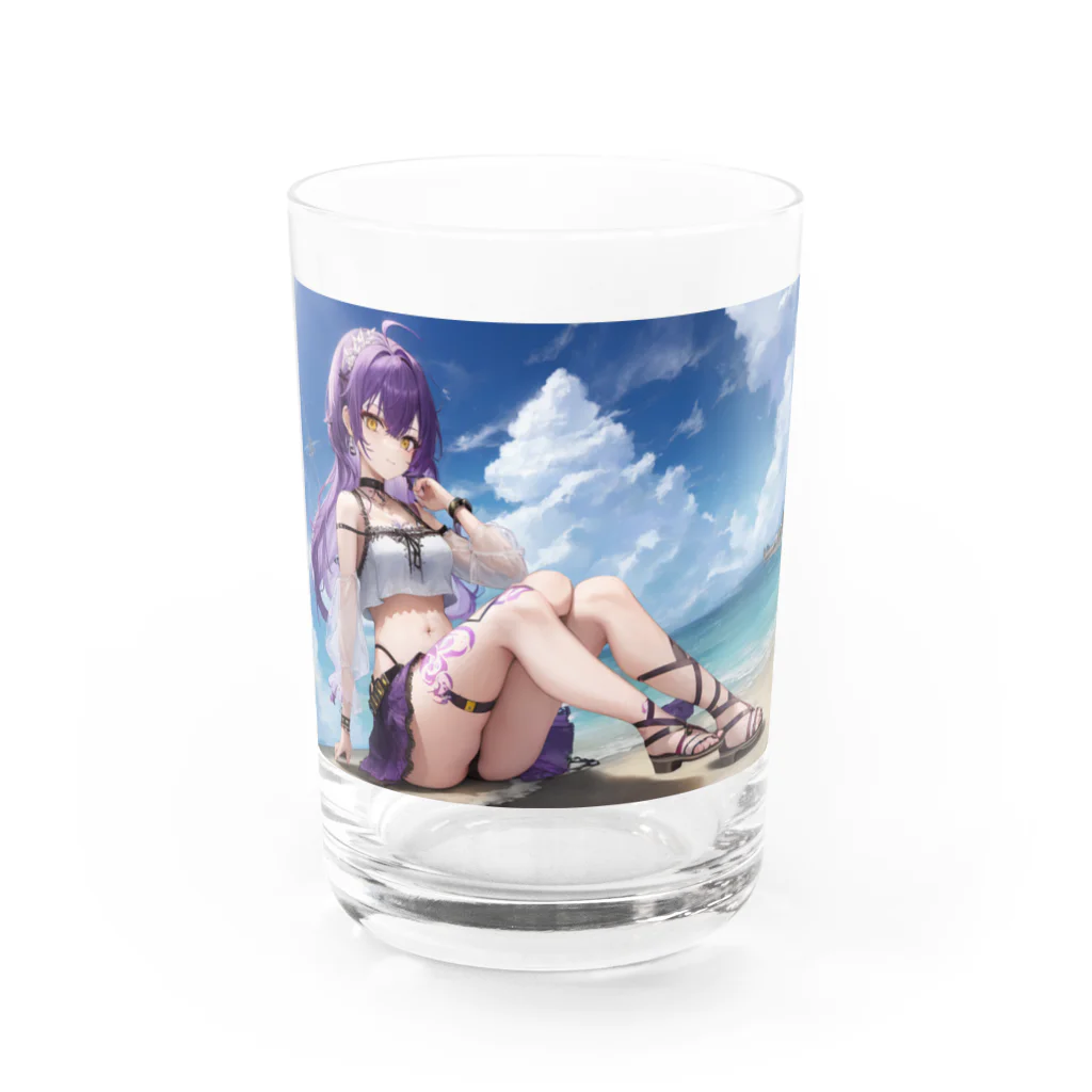 未来アニメスタジオのAIキャラクター15 Water Glass :front