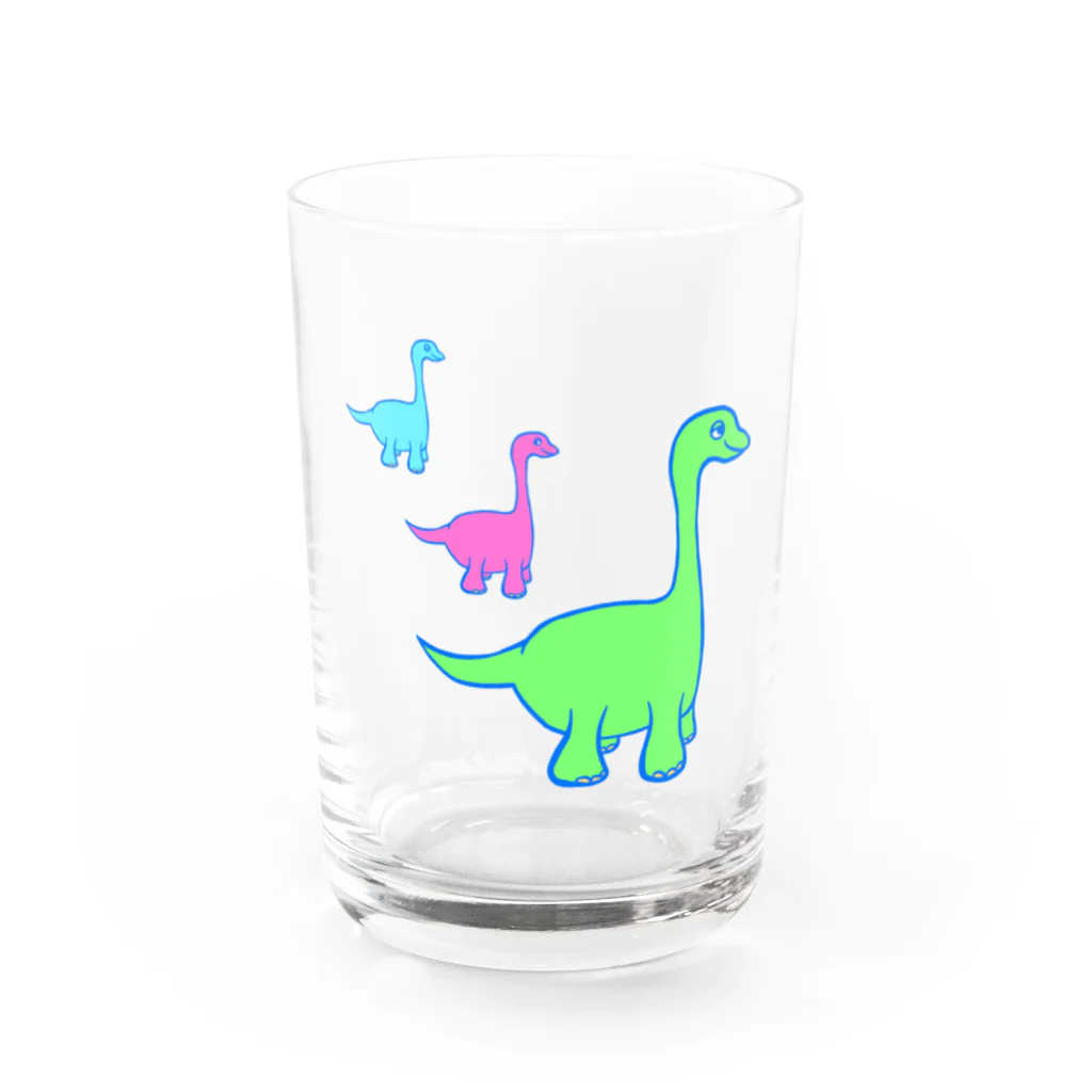 🐰すもものおはぎ🐰のネオンザウルス Water Glass :front