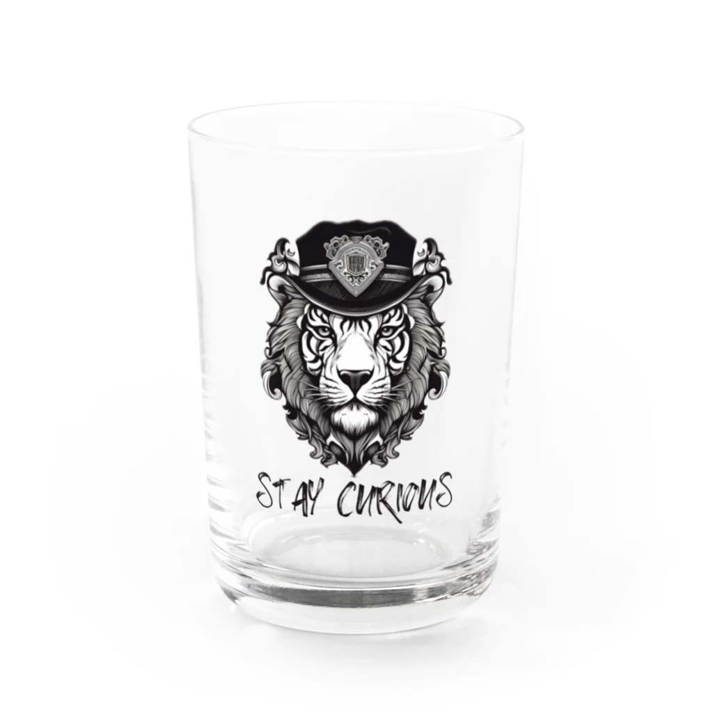 Vibrant Novaのstay curious Water Glass :front