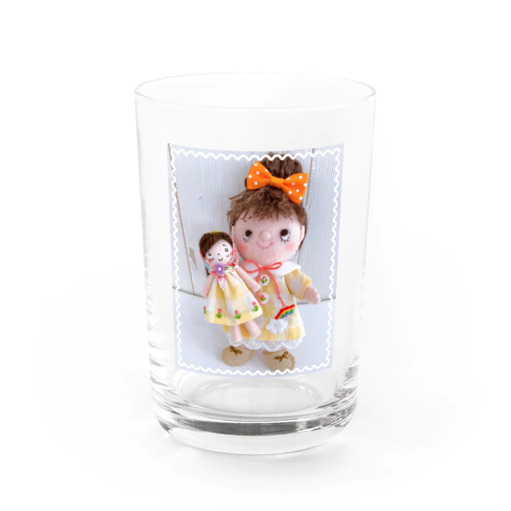 ゆうばあばチャンネルのおひさまちゃんお人形と一緒 Water Glass :front