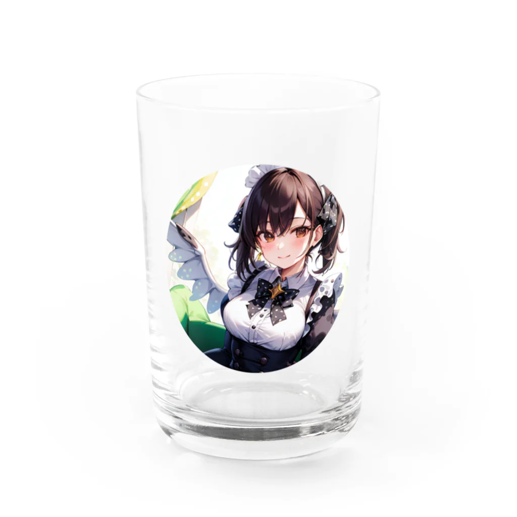 天乃鯱の天使のメイドイラスト Water Glass :front