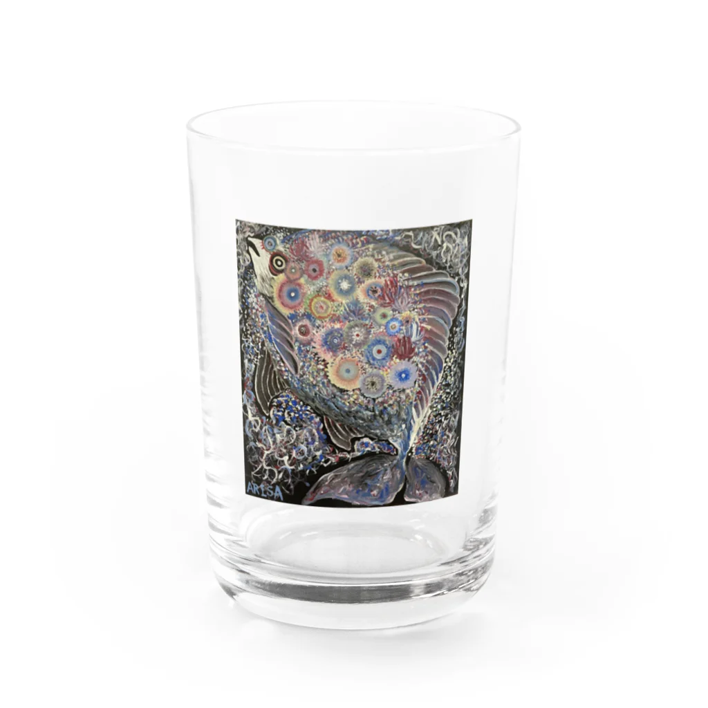 ARISAartの花魚 Water Glass :front