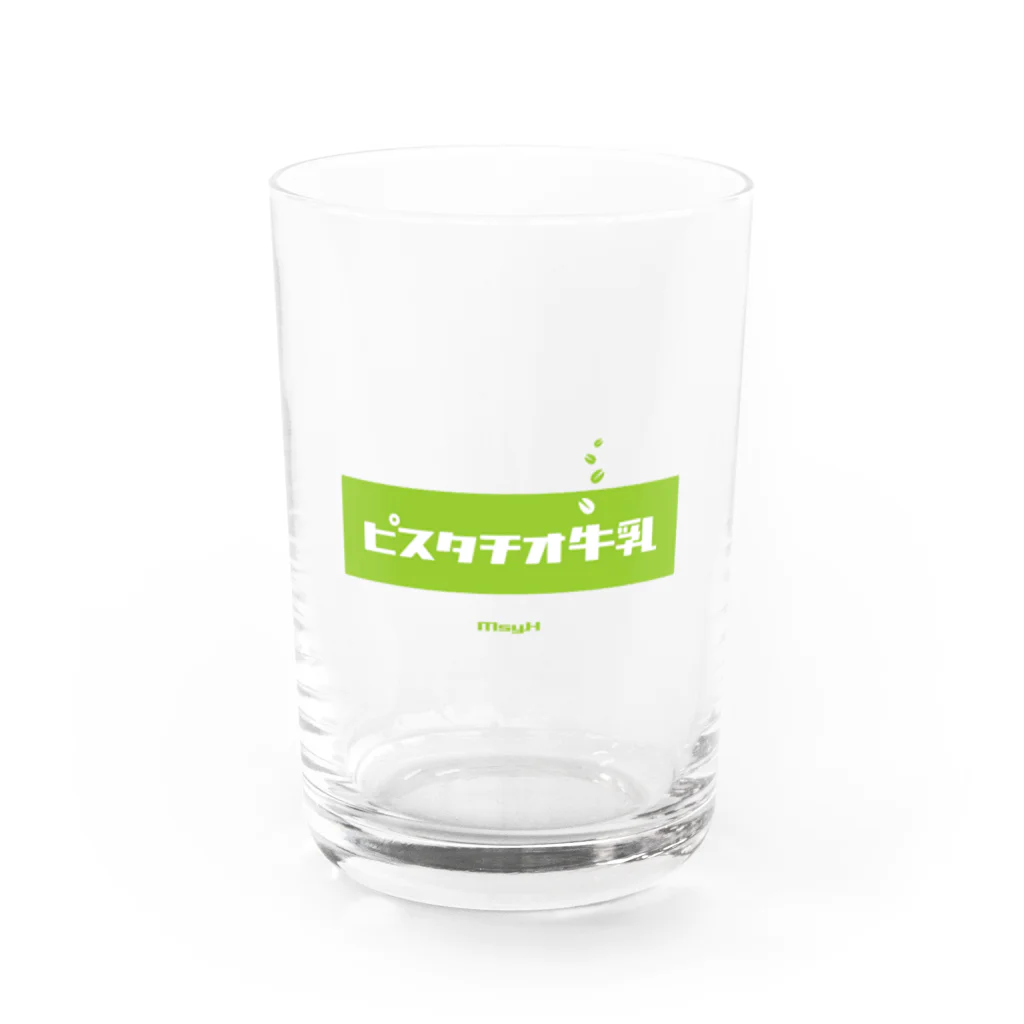 LitreMilk - リットル牛乳のピスタチオ牛乳 (Pistachio Milk) Water Glass :front