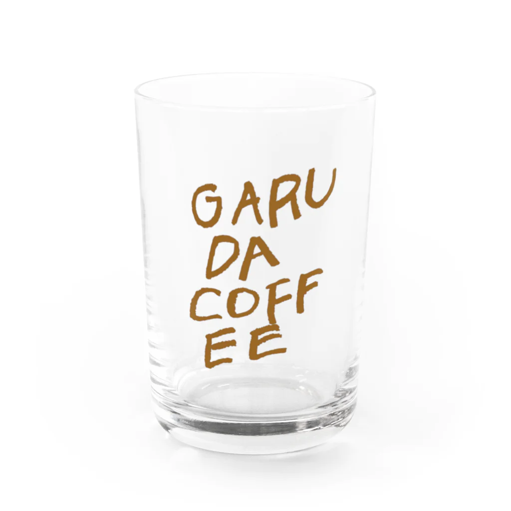 GARUDA COFFEEのGARUDA COFFEEカフェオレロゴシリーズ グラス前面