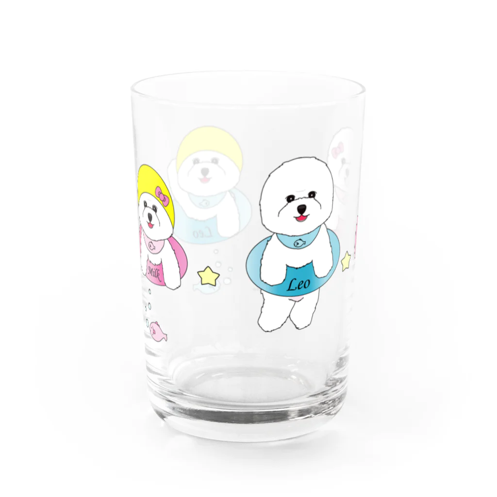 ミルフィーユ(Mirufeuille)のゆったりまったりレオ＆みるく5 Water Glass :front