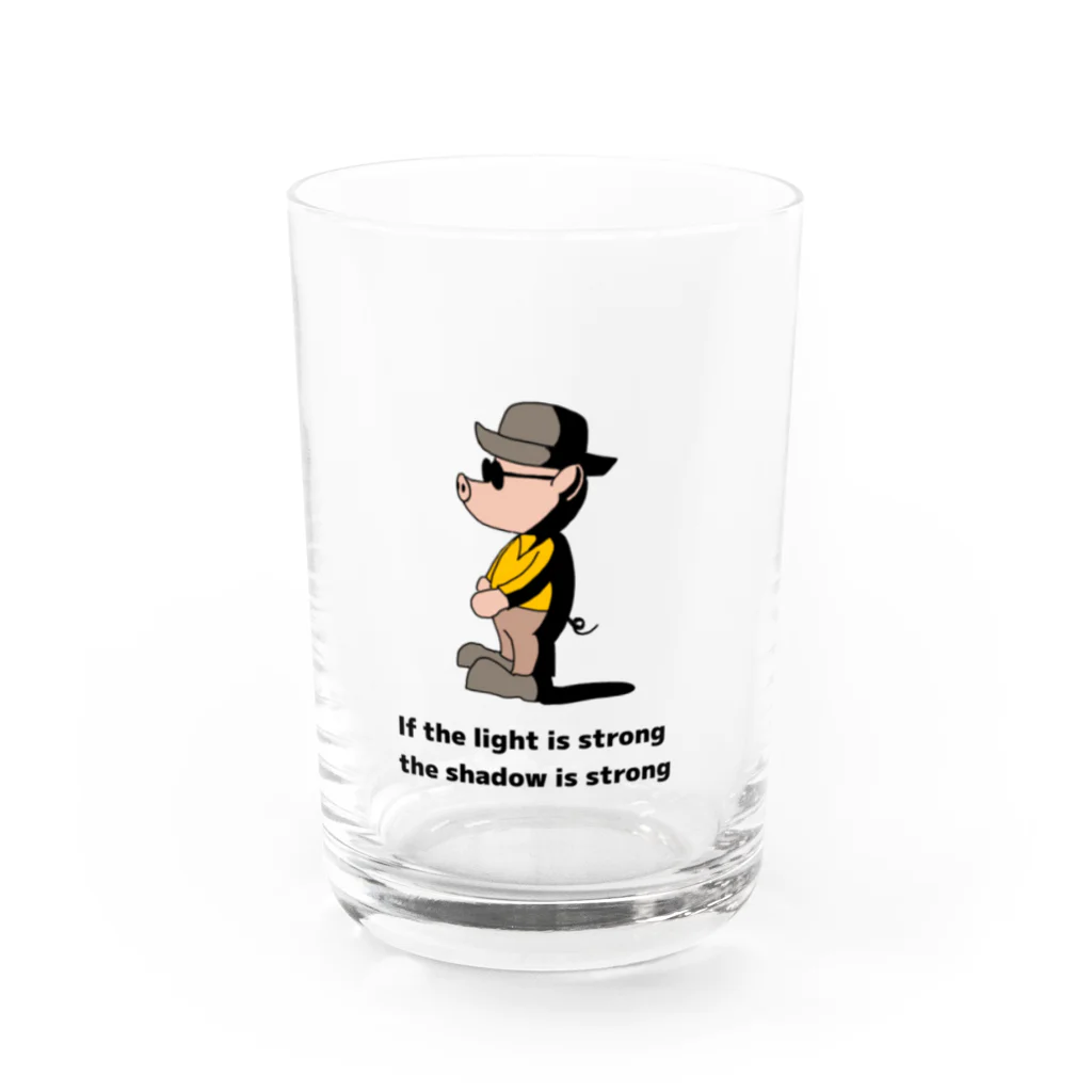 macomaco SUZURISTOREの光が強ければ影も強い Water Glass :front